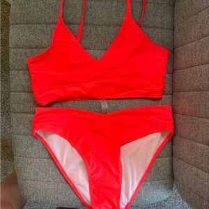 SHEIN Bright Red Bikini Set